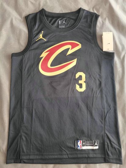 Maillot de Basket #3 Levert Cavaliers statement edition Noir